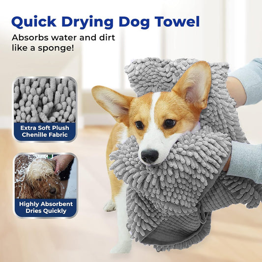 American Kennel Club Pet Chenille Drying Towel