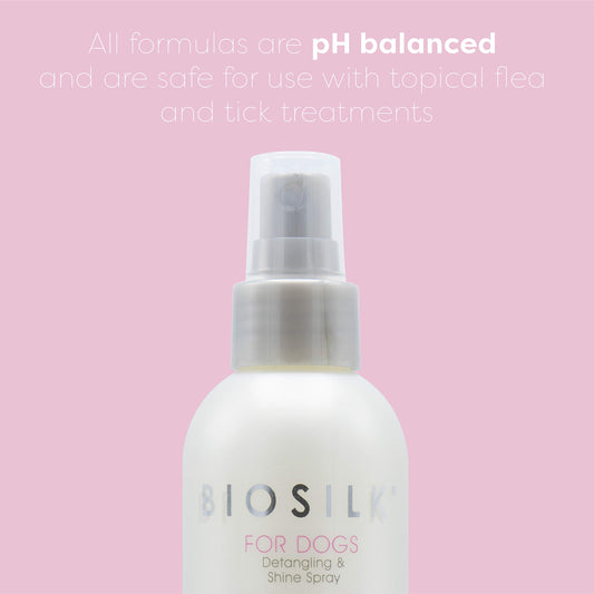 BIOSILK For Dogs Detangling and Shine Spray 8fl oz