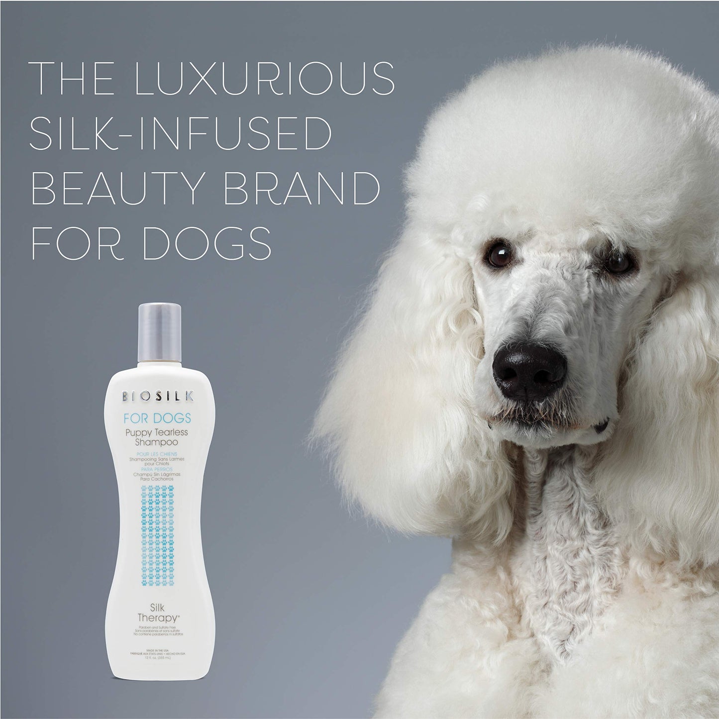 BIOSILK For Dogs Puppy Tearless Shampoo 12 fl oz