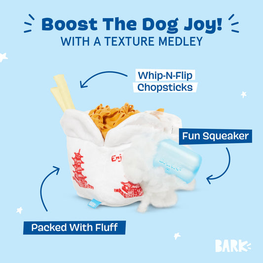 Smorgasbark Chow Mein with Chopstick Dog Toy