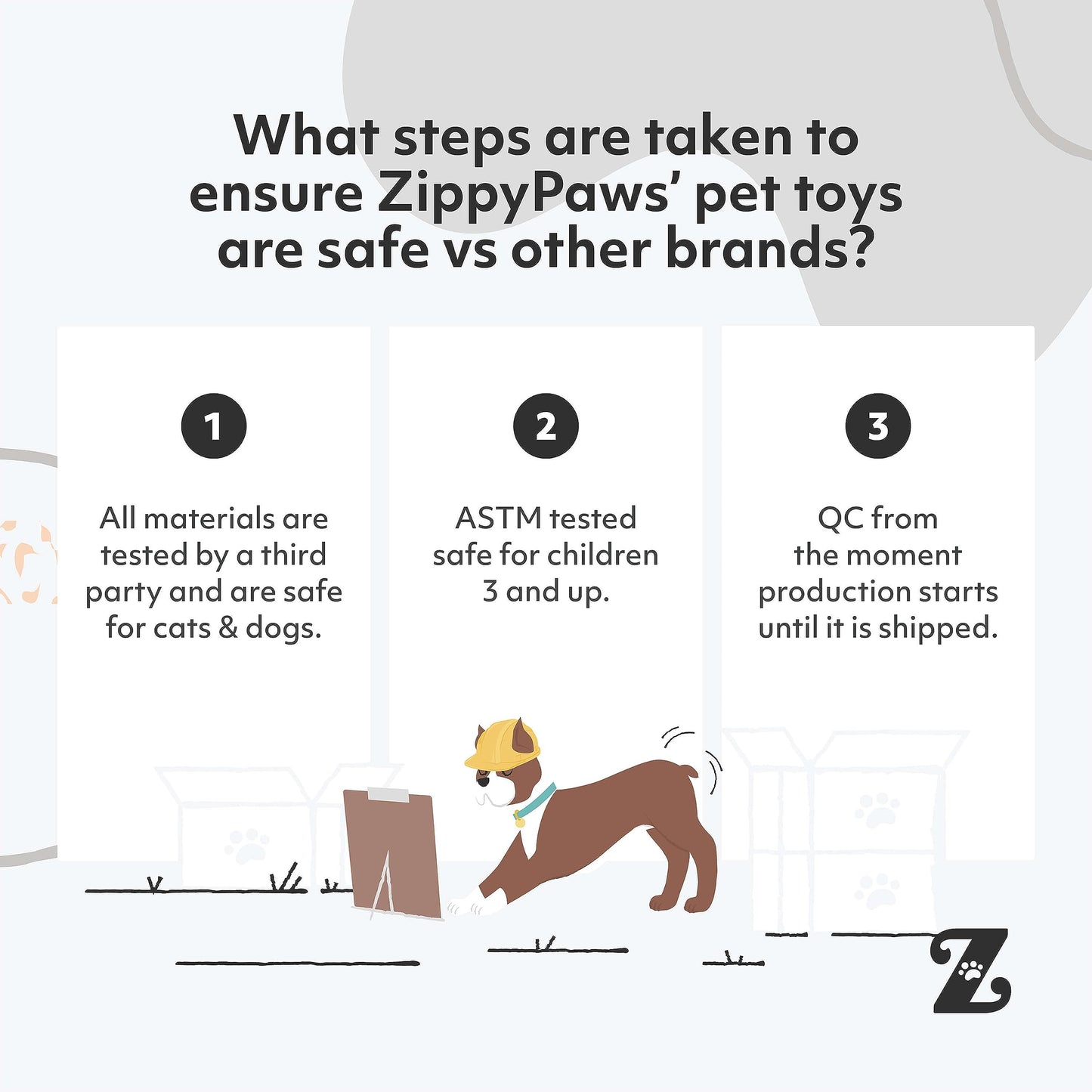 Zippy Paws Plush Squirrel Dog Toy