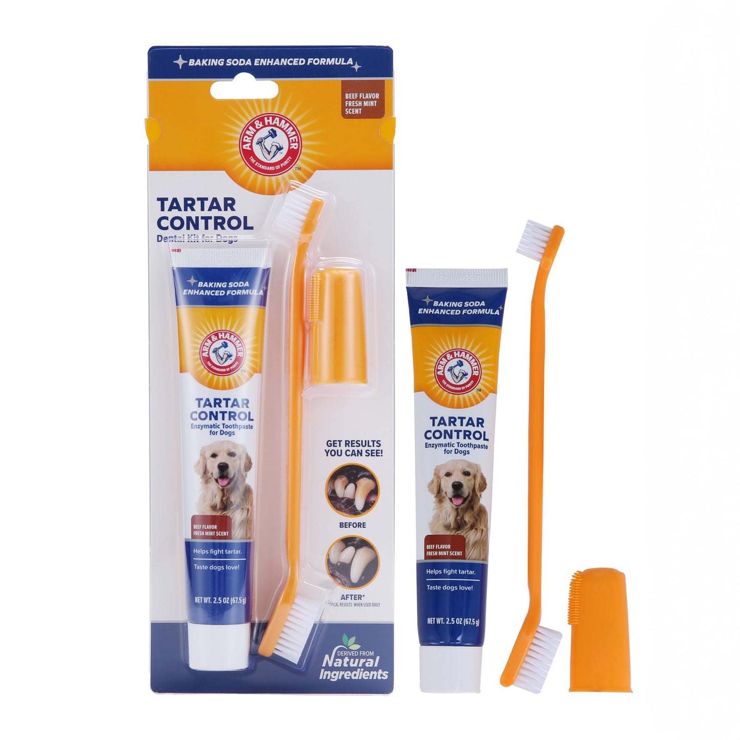 Arm & Hammer for Pets Tartar Control Dental Kit 3pcs
