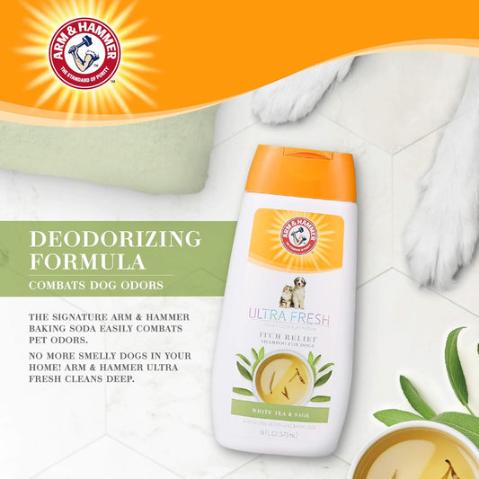 Arm & Hammer Ultra Fresh Itch Relief Dog Shampoo White Tea & Sage 16 fl oz