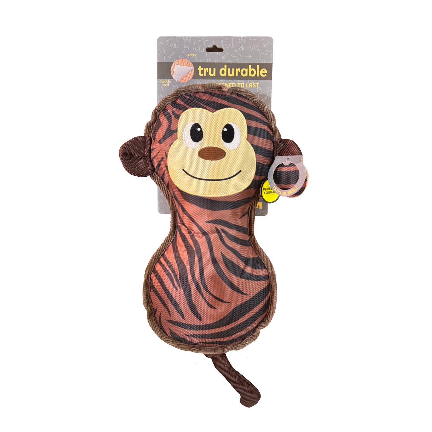 Tru Durable Extra Durable Tiger Dog Toy