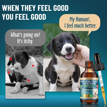 Natural Dog Yeast Infection Treatment for Dogs 60ml