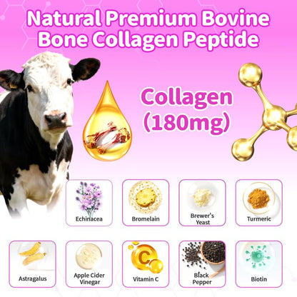Liquid Collagen for Dogs Skin Comfort & Calming, Dog Itch Relief & Anti-Scratching & Coat Supplement with Biotin 2fl oz