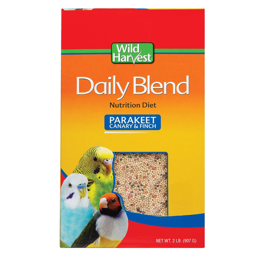 WILD HARVEST Daily Blend for Parakeet, Canary, Finch & Small Birds 2lb