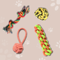4 pc Rope Chew Set