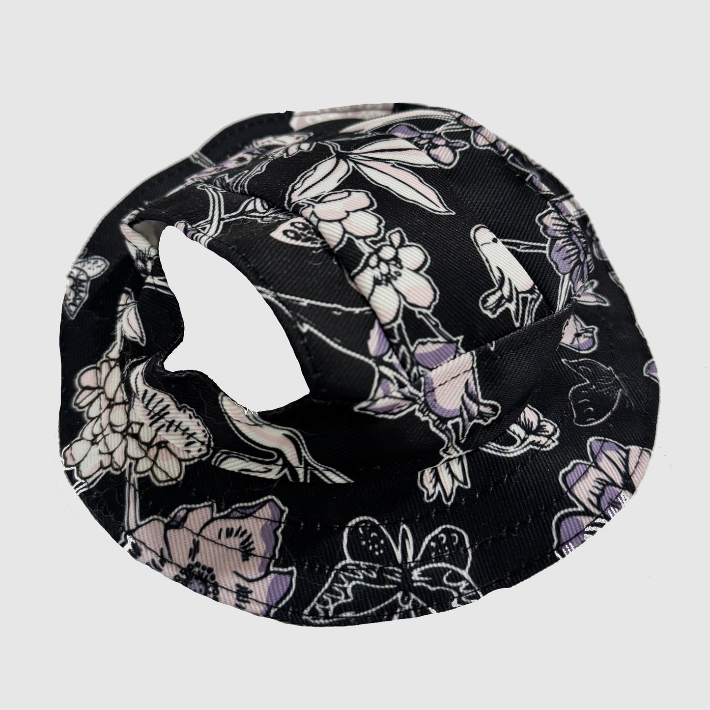 Black Orchid Dog Hat
