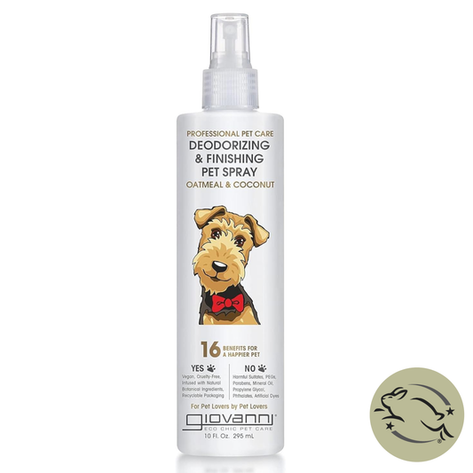 GIOVANNI Professional Pet Deodorizing & Finishing Pet Spray - Oatmeal & Coconut 10 fl oz