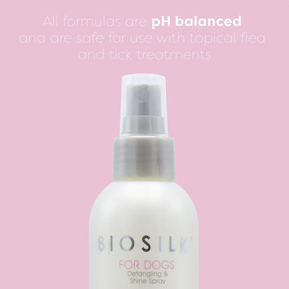 BIOSILK For Dogs Detangling and Shine Spray 8fl oz