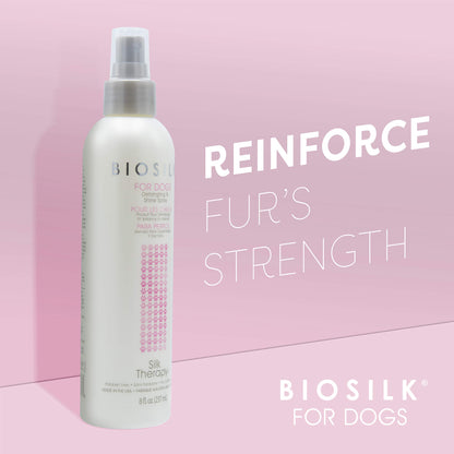 BIOSILK For Dogs Detangling and Shine Spray 8fl oz