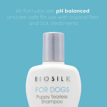BIOSILK For Dogs Puppy Tearless Shampoo 12 fl oz