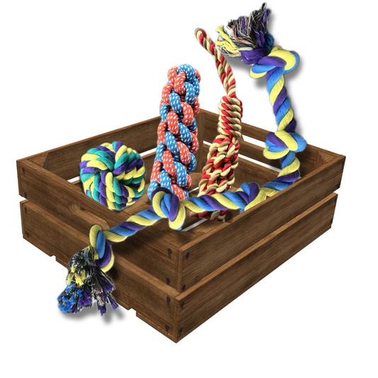 4 pc Rope Chew Set
