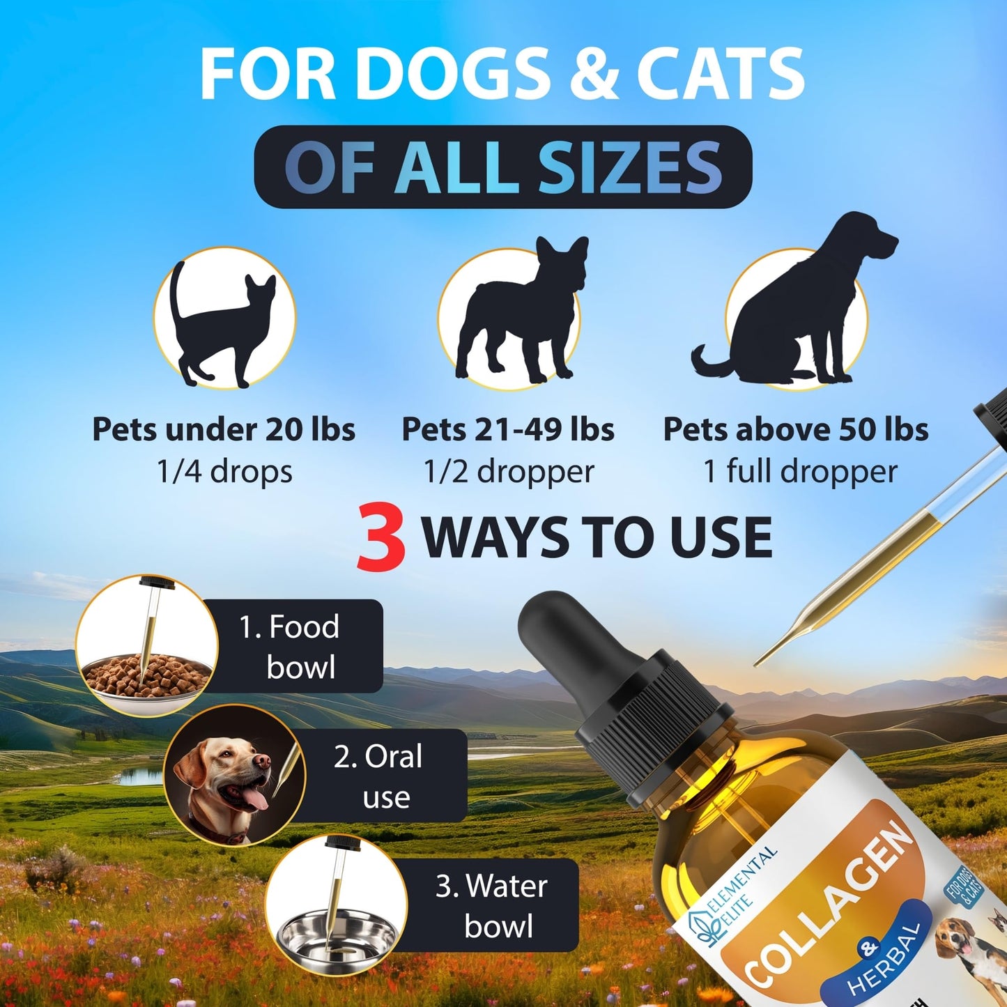 Liquid Collagen for Dogs and Cats 30ml
