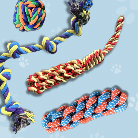 4 pc Rope Chew Set