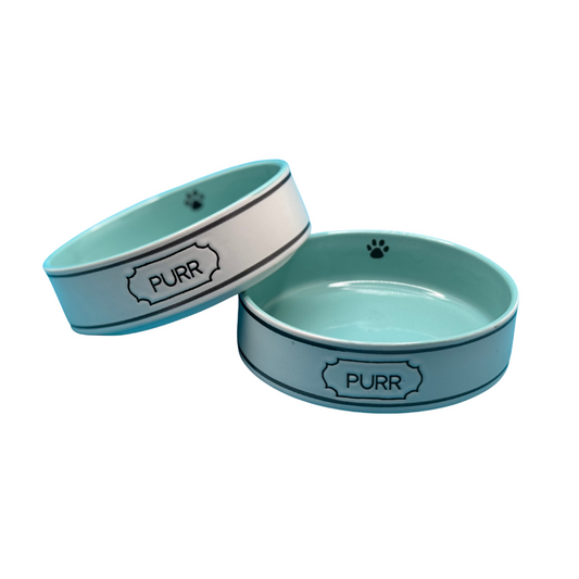2 pc Set Ceramic Cat/Kitten Bowl