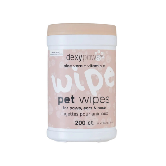 DEXYPAWS Pet Cleansing Wipes in Canister