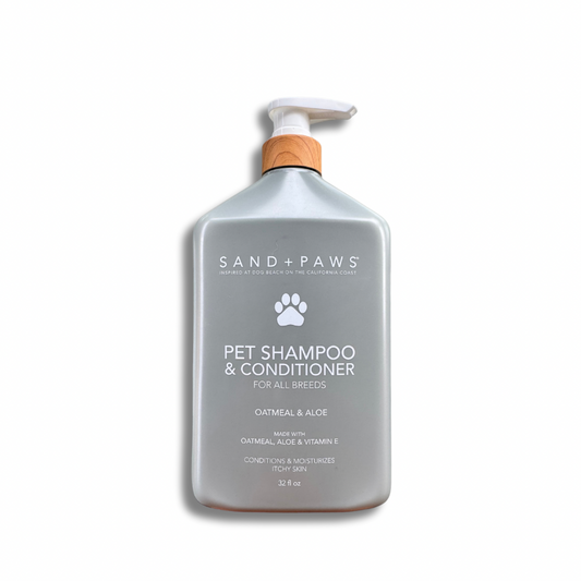 Sand + Paws Pet Shampoo & Conditioner Oatmeal and Aloe 32fl oz