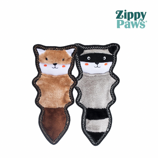 Zippy Paws Double Chipmunk DogToy (2pc set)