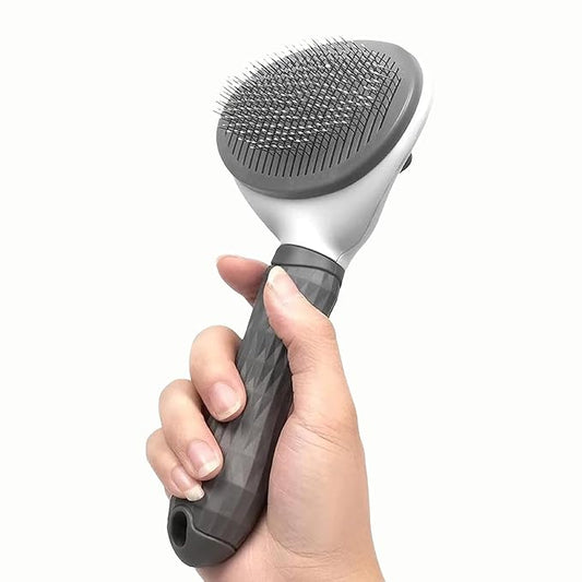 One Click Pet Hair Remover Grooming Brush