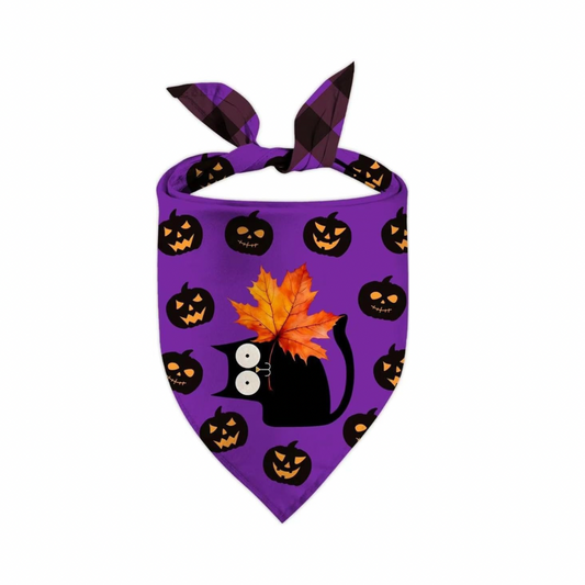 Reversible Halloween Pet Scarf
