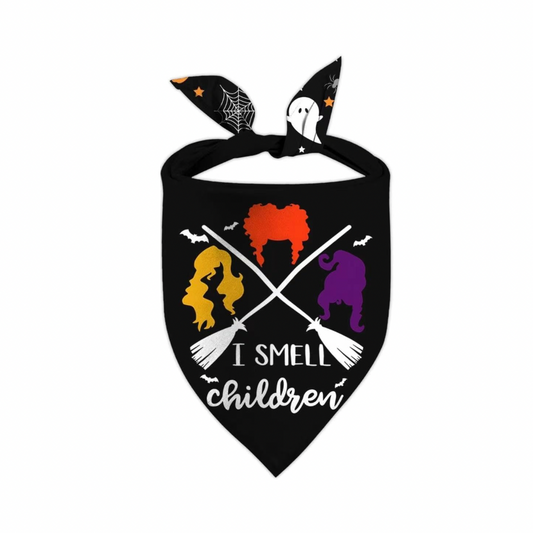 Hocus Pocus I Smell Children Pet Scarf Reversible