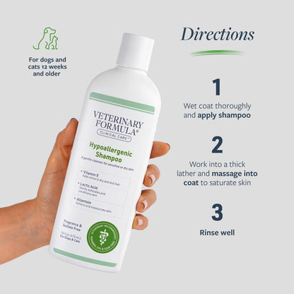 Veterinary Formula Clinical Care Hypoallergenic Shampoo 16floz