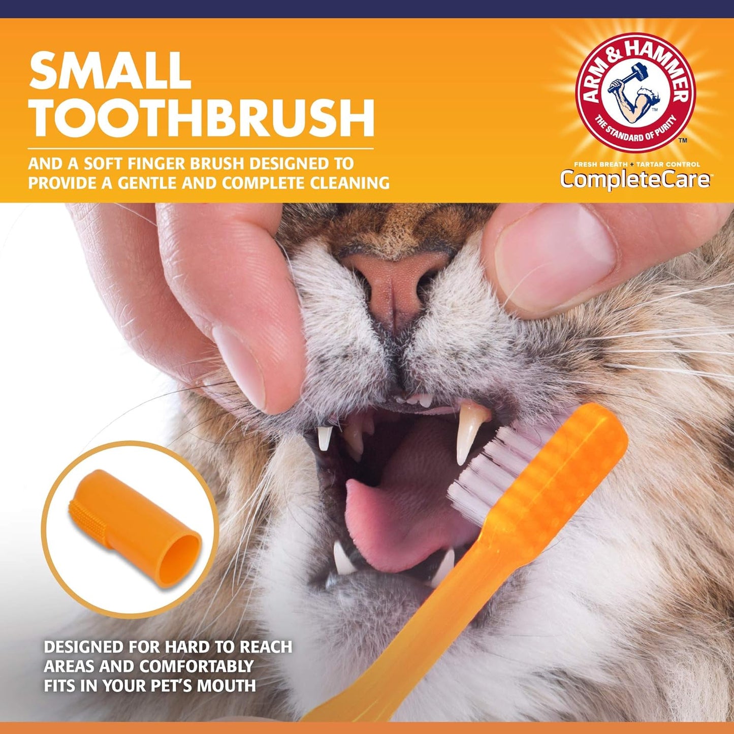 Arm & Hammer for Pets Complete Care Cat & Kitten Dental Kit 3pcs