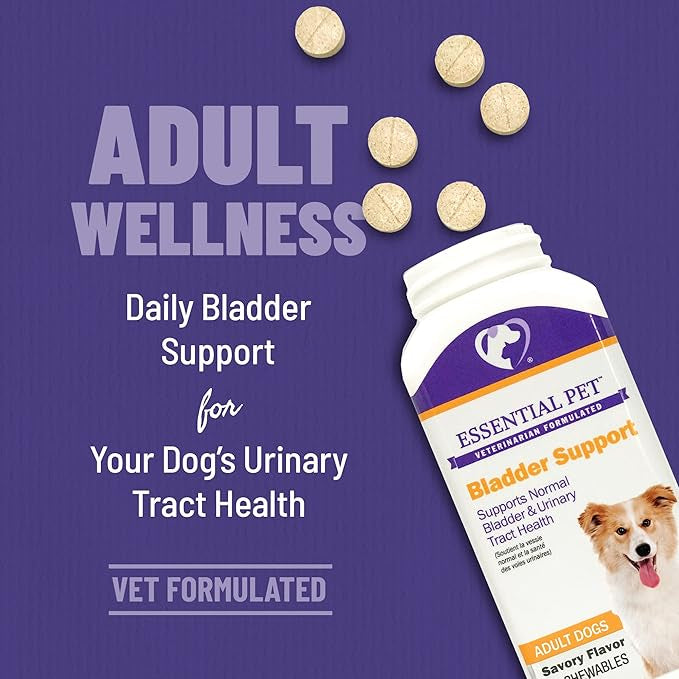 ESSENTIAL PET Bladder Support for Normal Bladder & Urinary Tract Health in Dogs 90 Chews