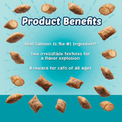 Blue Bursts CRUNCHY AND CREAMY CAT TREATS Savory Seafood 2 oz