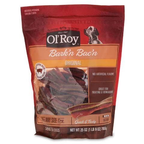 OL’ ROY Bark’n Bac’n Dog Treats 25 oz