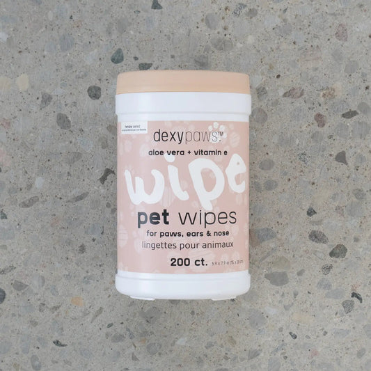 DEXYPAWS Pet Cleansing Wipes in Canister